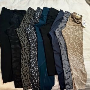 Bundle/Lot of 9 Old Navy Elevate/Go Dry Leggings Medium